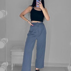 شلوار بگ  پارچه ای پیله دار